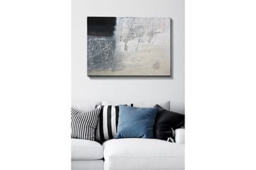 Lerretsbilde - Abstrakt komposisjon med svart-hvite elementer - Svart / Hvit / Grå - Interiør - Maleri & posters - Lerretsbilder