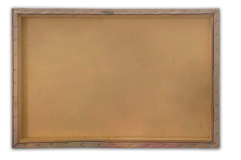 Lerretsbilde - Abstrakt komposisjon med trekanter og geometriske former - Svart / Blå / Hvit - Interiør - Maleri & posters - Lerretsbilder