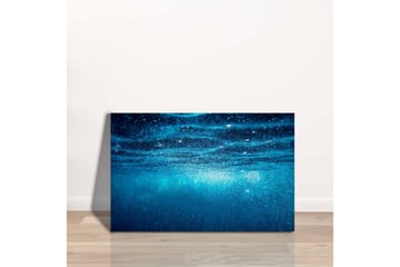 Lerretsbilde - Dypblått havvann med lysrefleksjoner - Mørk blå / Turkis - Interiør - Maleri & posters - Lerretsbilder