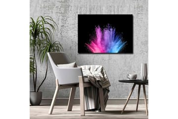 Lerretsbilde - Fargerik eksplosjon av pulvermaling - Rosa / Blå / Lilla - Interiør - Maleri & posters - Lerretsbilder
