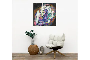 Lerretsbilde - Intim fellesskap mellom flere kvinner i en fargerik omfavnelse - Grønn / Lilla / Rosa - Interiør - Maleri & posters - Lerretsbilder