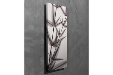 Lerretsbilde - Silhuett av bambusskudd i svart-hvitt - Svart / Grå / Hvit - Interiør - Maleri & posters - Lerretsbilder