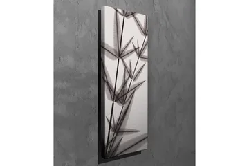 Lerretsbilde - Silhuett av bambusskudd i svart-hvitt - Svart / Grå / Hvit - Interiør - Maleri & posters - Lerretsbilder