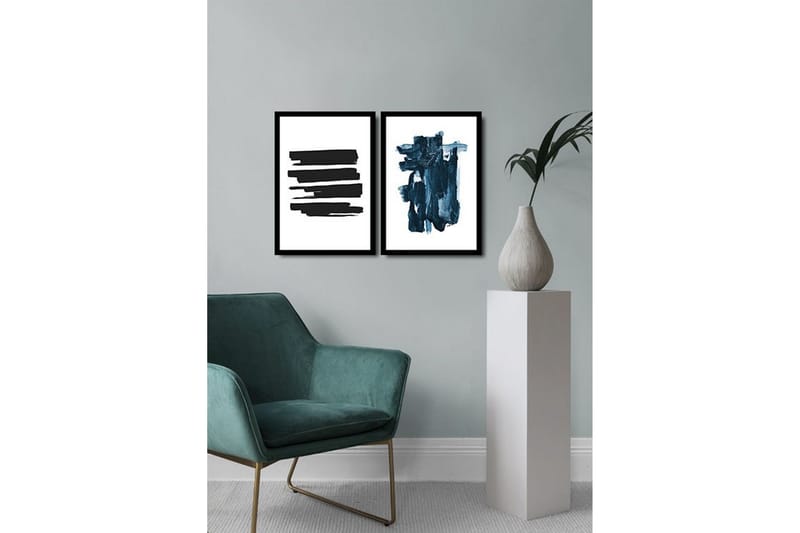 MDF-bilde Dekorativ 2 Deler - Flerfarget - Interiør - Maleri & posters - Lerretsbilder
