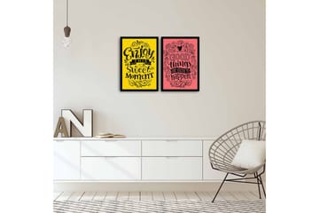 MDF-bilde Dekorativ 2 Deler - Flerfarget - Interiør - Maleri & posters - Lerretsbilder