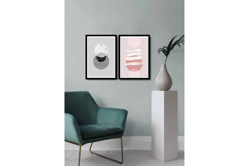 MDF-bilde Dekorativ 2 Deler - Flerfarget - Interiør - Maleri & posters - Lerretsbilder
