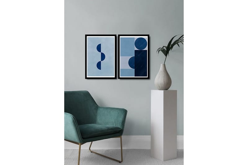 MDF-bilde Dekorativ 2 Deler - Flerfarget - Interiør - Maleri & posters - Lerretsbilder