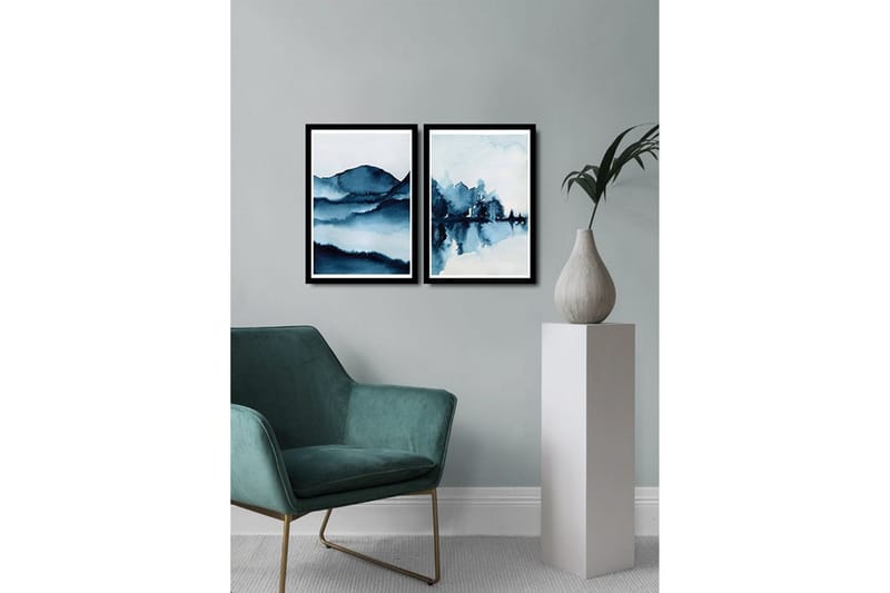 MDF-bilde Dekorativ 2 Deler - Flerfarget - Interiør - Maleri & posters - Lerretsbilder
