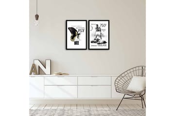 MDF-bilde Dekorativ 2 Deler - Flerfarget - Interiør - Maleri & posters - Lerretsbilder