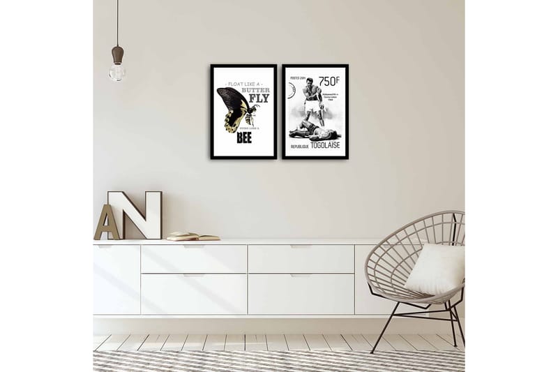 MDF-bilde Dekorativ 2 Deler - Flerfarget - Interiør - Maleri & posters - Lerretsbilder