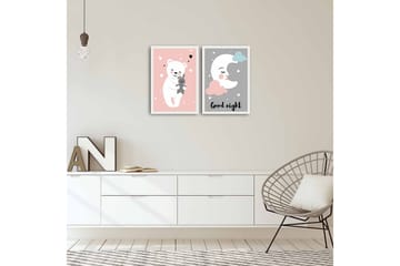MDF-bilde Dekorativ 2 Deler - Flerfarget - Interiør - Maleri & posters - Lerretsbilder