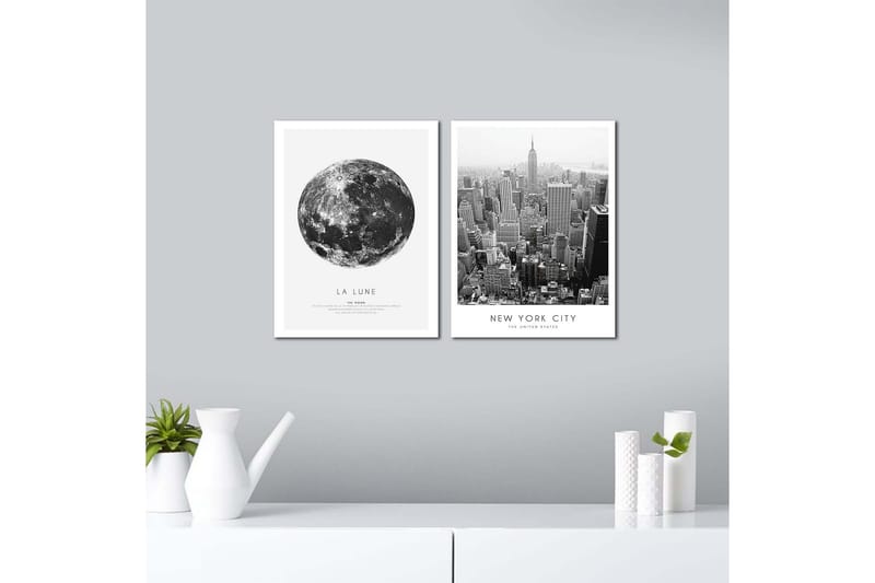 MDF-bilde Dekorativ 2 Deler - Flerfarget - Interiør - Maleri & posters - Lerretsbilder