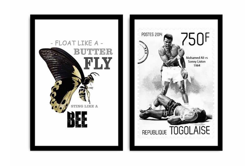 MDF-bilde Dekorativ 2 Deler - Flerfarget - Interiør - Maleri & posters - Lerretsbilder
