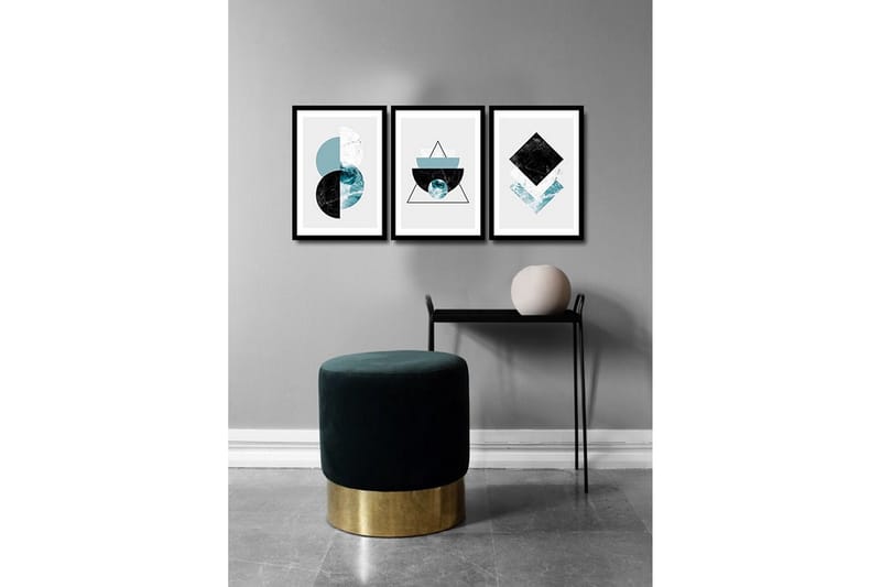 MDF-bilde Dekorativ 3 Deler - Flerfarget - Interiør - Maleri & posters - Lerretsbilder