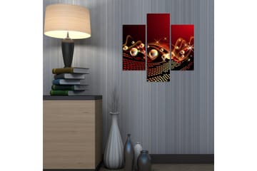 MDF-bilde Dekorativ 3 Deler - Flerfarget - Interiør - Maleri & posters - Lerretsbilder