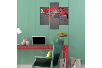 MDF-bilde Dekorativ 3 Deler - Flerfarget - Interiør - Maleri & posters - Lerretsbilder