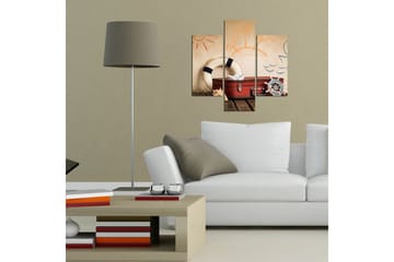 MDF-bilde Dekorativ 3 Deler - Flerfarget - Interiør - Maleri & posters - Lerretsbilder
