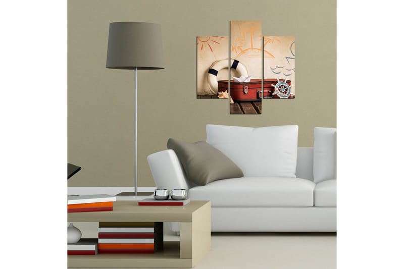 MDF-bilde Dekorativ 3 Deler - Flerfarget - Interiør - Maleri & posters - Lerretsbilder