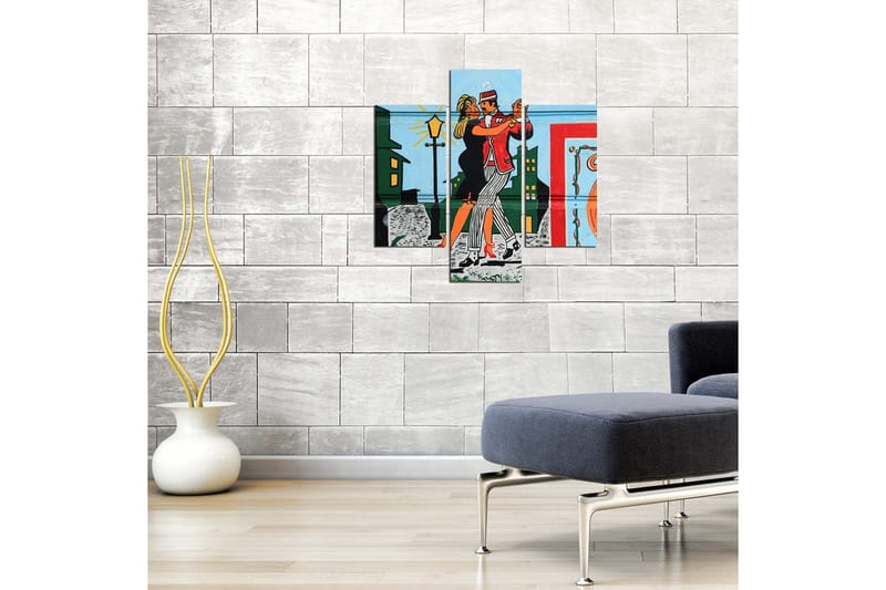 MDF-bilde Dekorativ 3 Deler - Flerfarget - Interiør - Maleri & posters - Lerretsbilder
