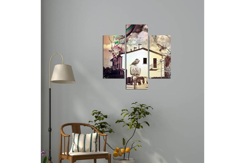 MDF-bilde Dekorativ 3 Deler - Flerfarget - Interiør - Maleri & posters - Lerretsbilder