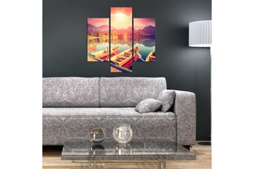 MDF-bilde Dekorativ 3 Deler - Flerfarget - Interiør - Maleri & posters - Lerretsbilder