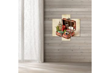 MDF-bilde Dekorativ 3 Deler - Flerfarget - Interiør - Maleri & posters - Lerretsbilder