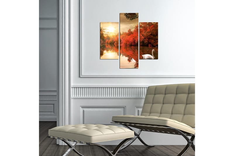MDF-bilde Dekorativ 3 Deler - Flerfarget - Interiør - Maleri & posters - Lerretsbilder