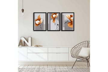 MDF-bilde Dekorativ 3 Deler - Flerfarget - Interiør - Maleri & posters - Lerretsbilder