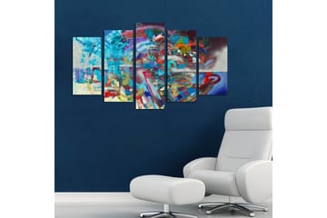 MDF-bilde Dekorativ 5 Deler - Flerfarget - Interiør - Maleri & posters - Lerretsbilder