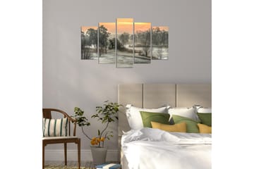 MDF-bilde Dekorativ 5 Deler - Flerfarget - Interiør - Maleri & posters - Lerretsbilder