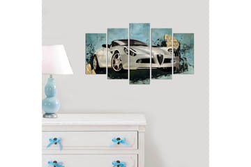 MDF-bilde Dekorativ 5 Deler - Flerfarget - Interiør - Maleri & posters - Lerretsbilder