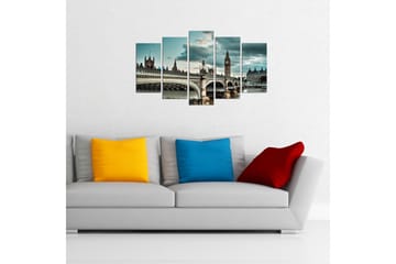 MDF-bilde Dekorativ 5 Deler - Flerfarget - Interiør - Maleri & posters - Lerretsbilder