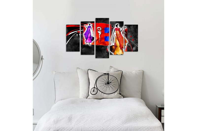 MDF-bilde Dekorativ 5 Deler - Flerfarget - Interiør - Maleri & posters - Lerretsbilder