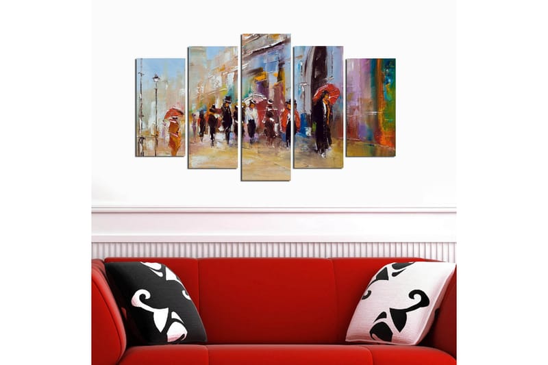 MDF-bilde Dekorativ 5 Deler - Flerfarget - Interiør - Maleri & posters - Lerretsbilder