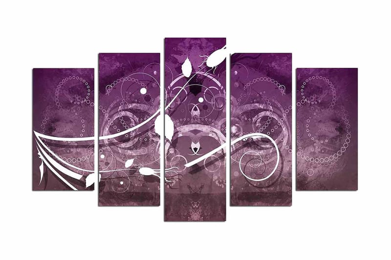 MDF-bilde Dekorativ 5 Deler - Flerfarget - Interiør - Maleri & posters - Lerretsbilder