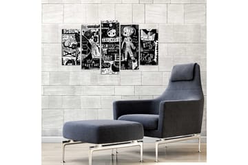MDF-bilde Dekorativ 5 Deler - Flerfarget - Interiør - Maleri & posters - Lerretsbilder