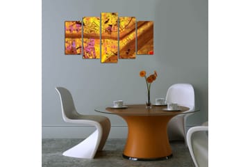 MDF-bilde Dekorativ 5 Deler - Flerfarget - Interiør - Maleri & posters - Lerretsbilder