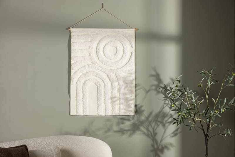 Nikita Stofftavle 70 cm - Hvit - Interiør - Maleri & posters - Lerretsbilder
