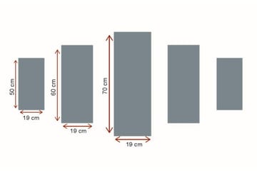 Stort lerretsbilde i 5 deler 105x70 cm - Solnedgang over havet med refleksjoner i vannet - Oransje / Blå / Grå - Interiør - Maleri & posters - Lerretsbilder