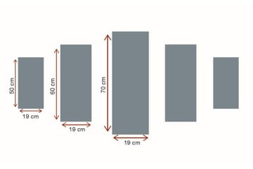 Stort lerretsbilde i 5 deler 105x70 cm - Vinterlandskap med båt på en rolig innsjø - Blå / Hvit / Grå - Interiør - Maleri & posters - Lerretsbilder