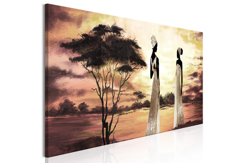 Tavla African Goddesses (1 Part) Narrow 135x45 - Interiør - Maleri & posters - Lerretsbilder