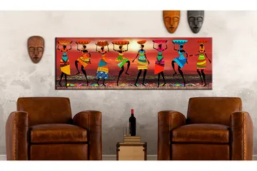 Tavla African Women Dancing VALUE_MISSING_2 120x40 - Interiør - Maleri & posters - Lerretsbilder