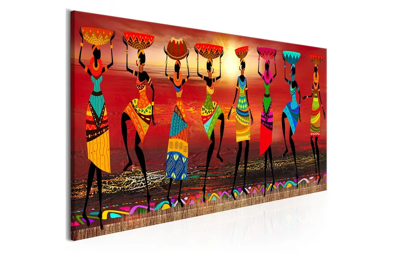 Tavla African Women Dancing VALUE_MISSING_3 135x45