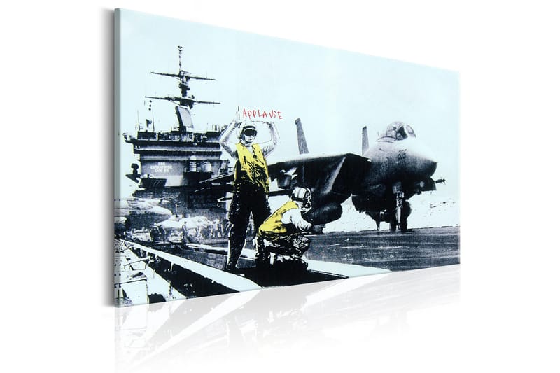 Tavla Applause by Banksy 60x40 - Interiør - Maleri & posters - Lerretsbilder