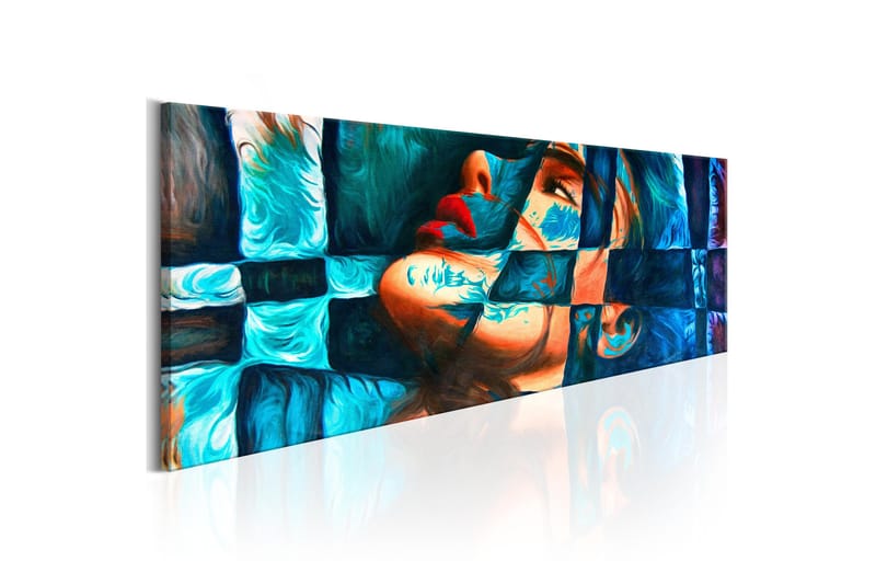 Tavla Azure Trap 120x40 - Interiør - Maleri & posters - Lerretsbilder