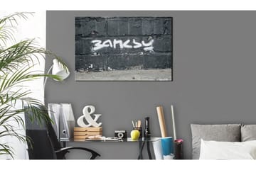 Tavla Banksy Signature 120x80 cm - Interiør - Maleri & posters - Lerretsbilder