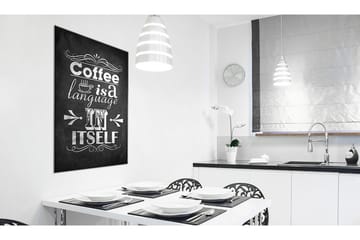 Tavla Coffee Language VALUE_MISSING_3 80x120 - Interiør - Maleri & posters - Lerretsbilder