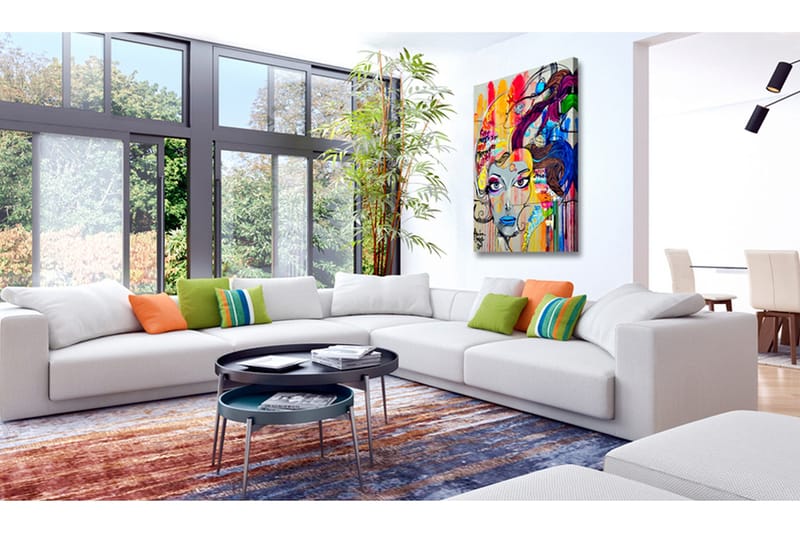 Tavla Colourful Thoughts VALUE_MISSING_3 80x120 - Interiør - Maleri & posters - Lerretsbilder