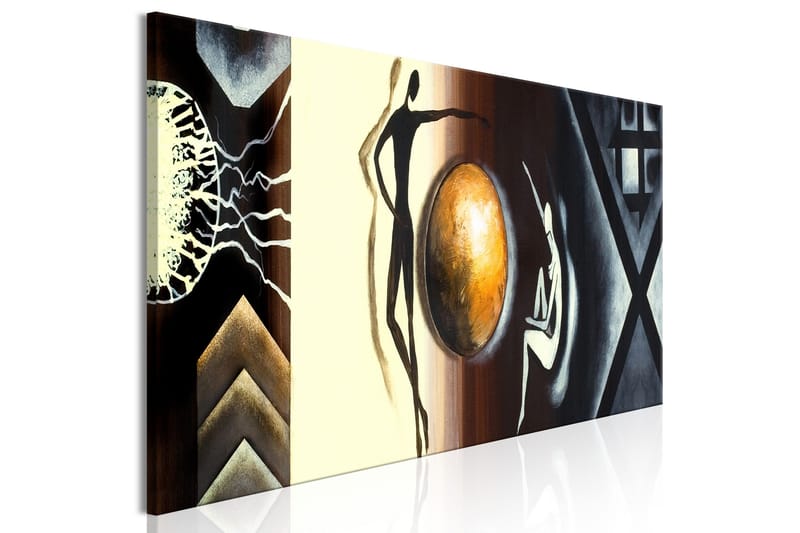 Tavla Conversation (1 Part) Narrow 150x50 - Interiør - Maleri & posters - Lerretsbilder
