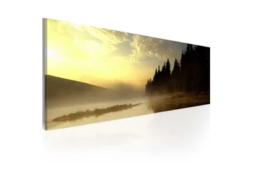 Tavla Dimma Över En Sjö 135x45 cm - Interiør - Maleri & posters - Lerretsbilder